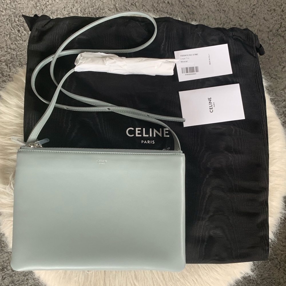 Celine Trio Large NWT Light Blue $1400
